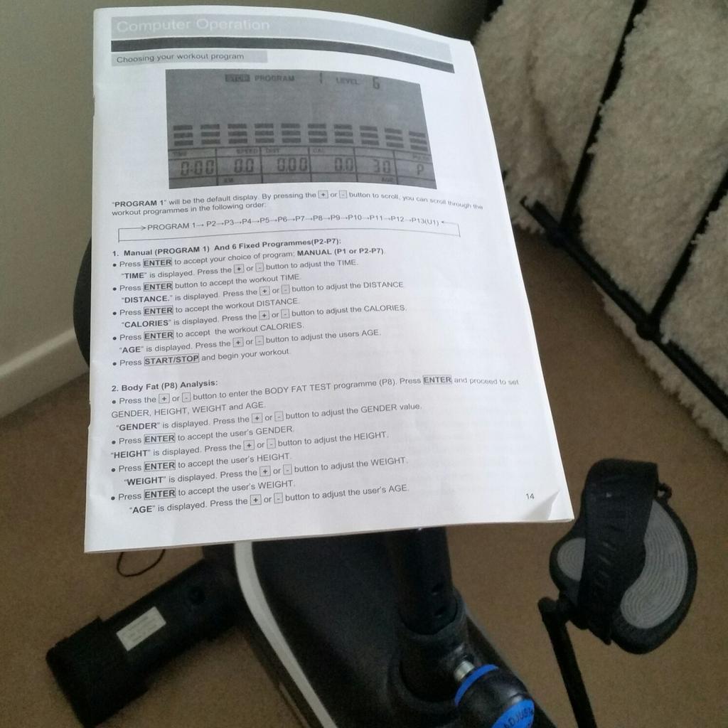 pro fitness feb2000 folding x bike
