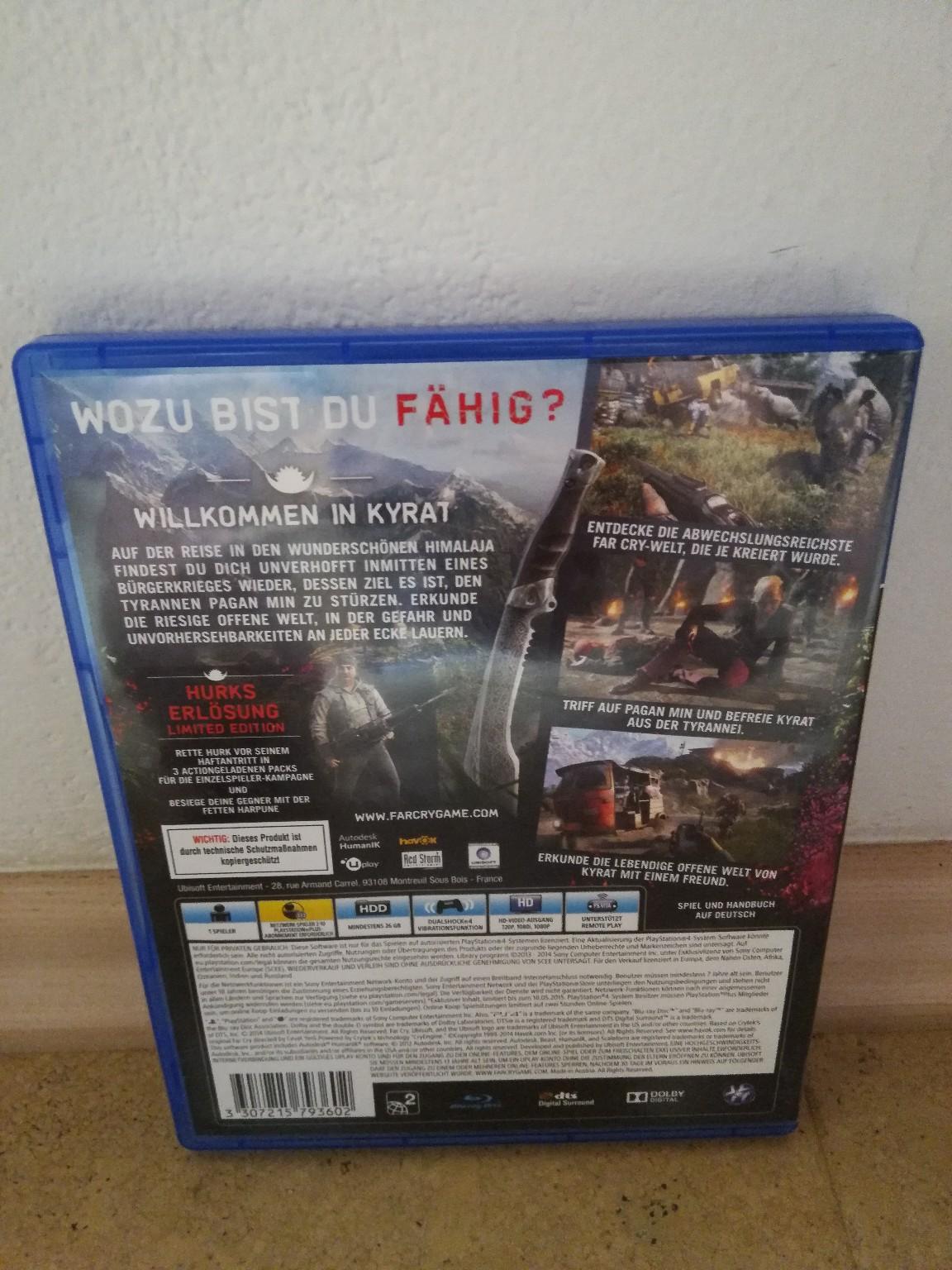 Far cry 4 (Limited Edition) ps4 in 92318 Neumarkt i.d.OPf. for €5.00 ...