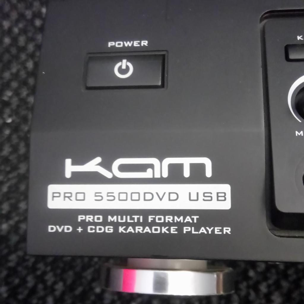 A KAM Pro 5500 DVD/USB karaoke machine