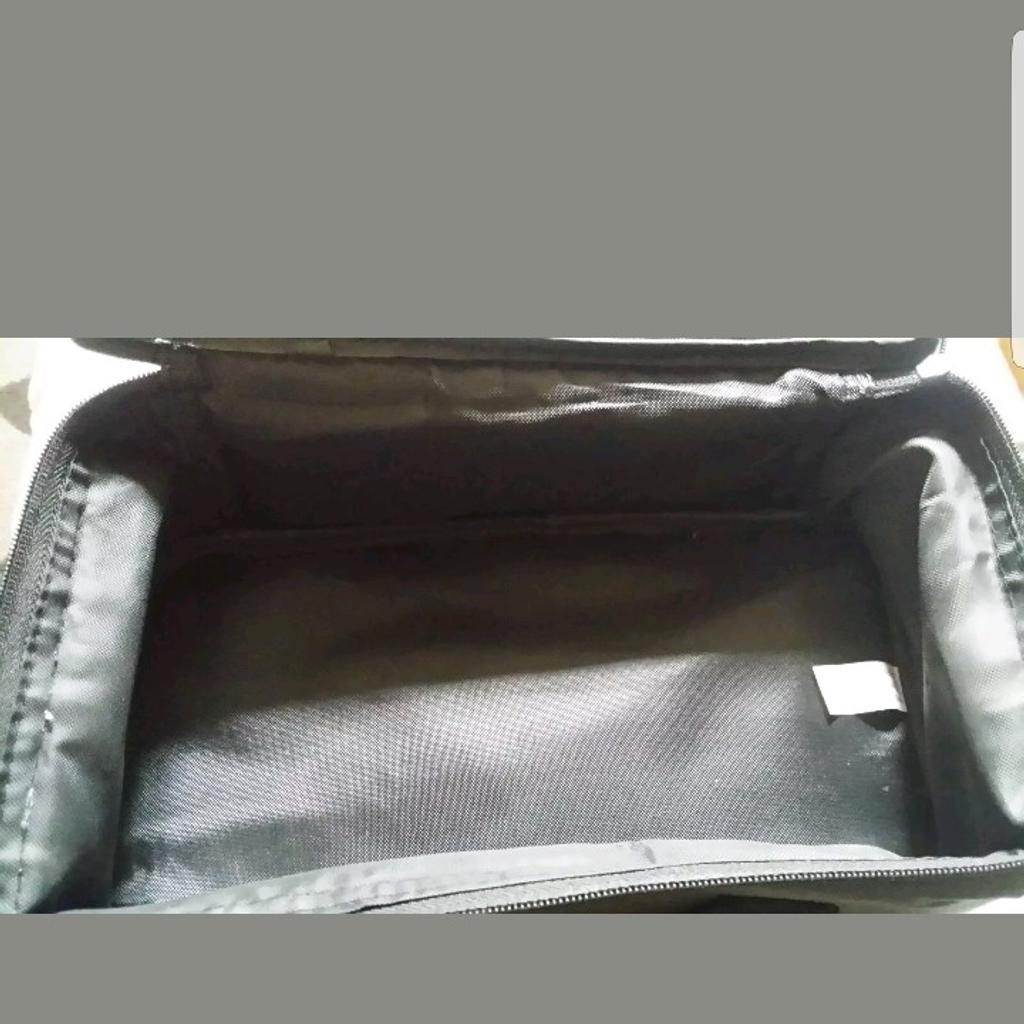 Ryobi empty tool bag green and Black dimensions inside 11 inches in length 6 inches in width 4 inches in depth ex display stock