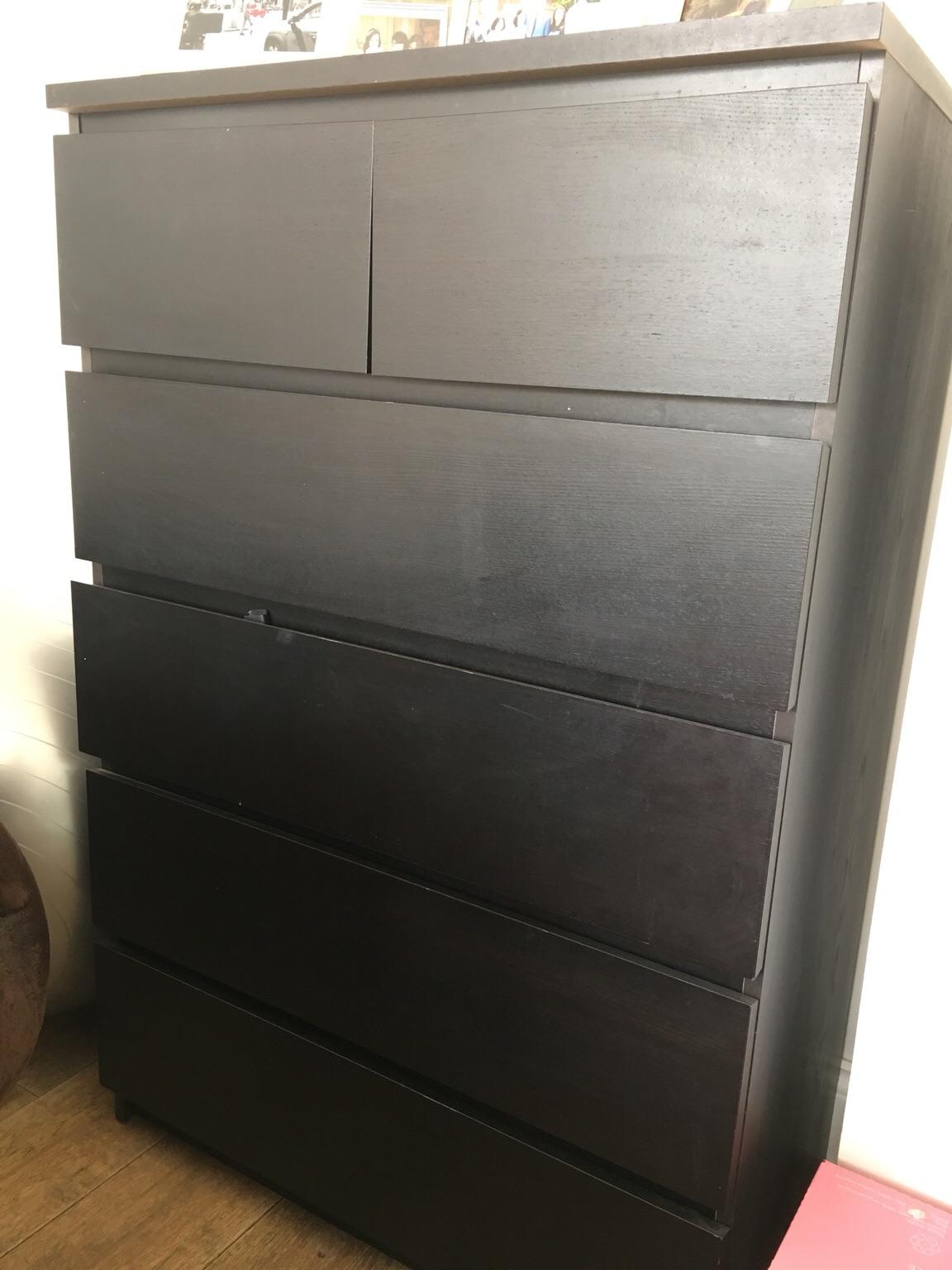 IKEA Malm Chest of drawers, blackbrown in NW2 London für 35,00 £ zum