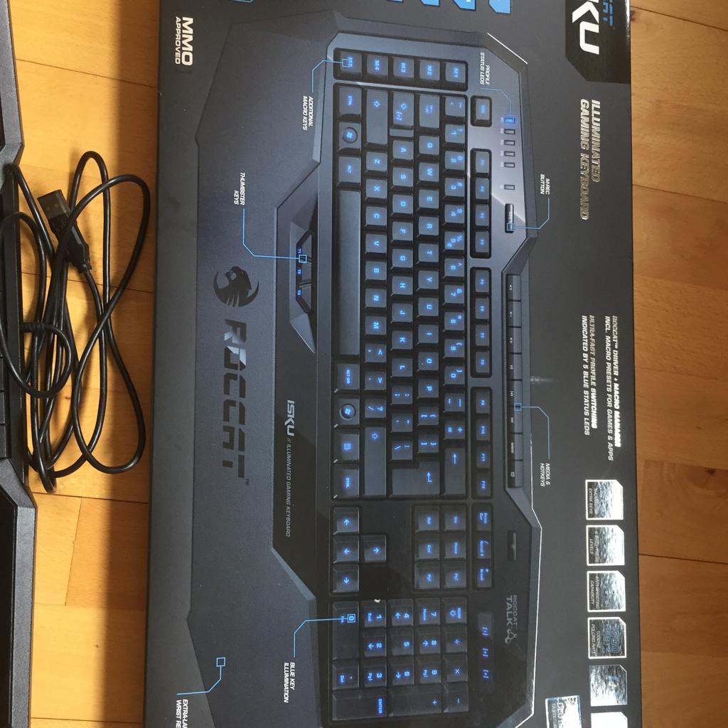 roccat-isku-illuminated-gaming-tastatur-schwa-in-68519-viernheim-f-r-30