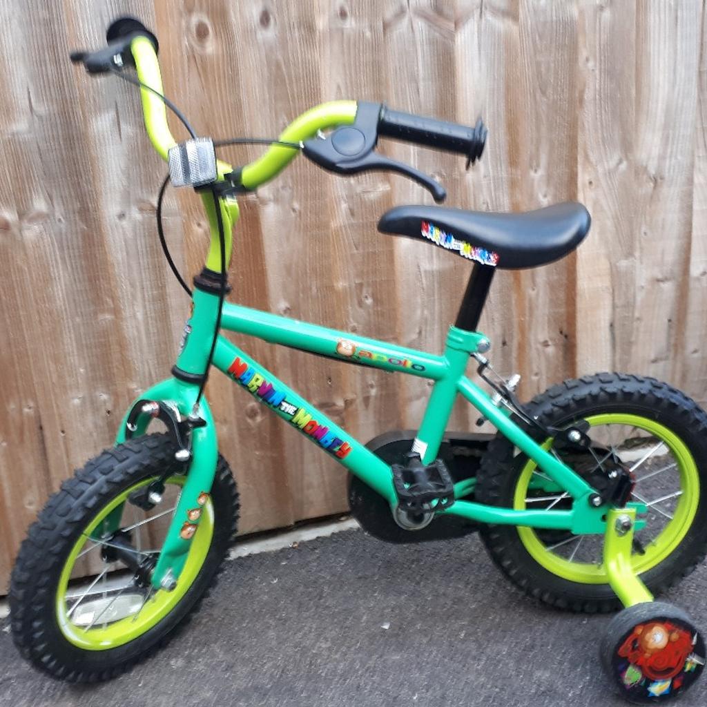 Halfords child Apollo Marvin the Monkey bike in LE67