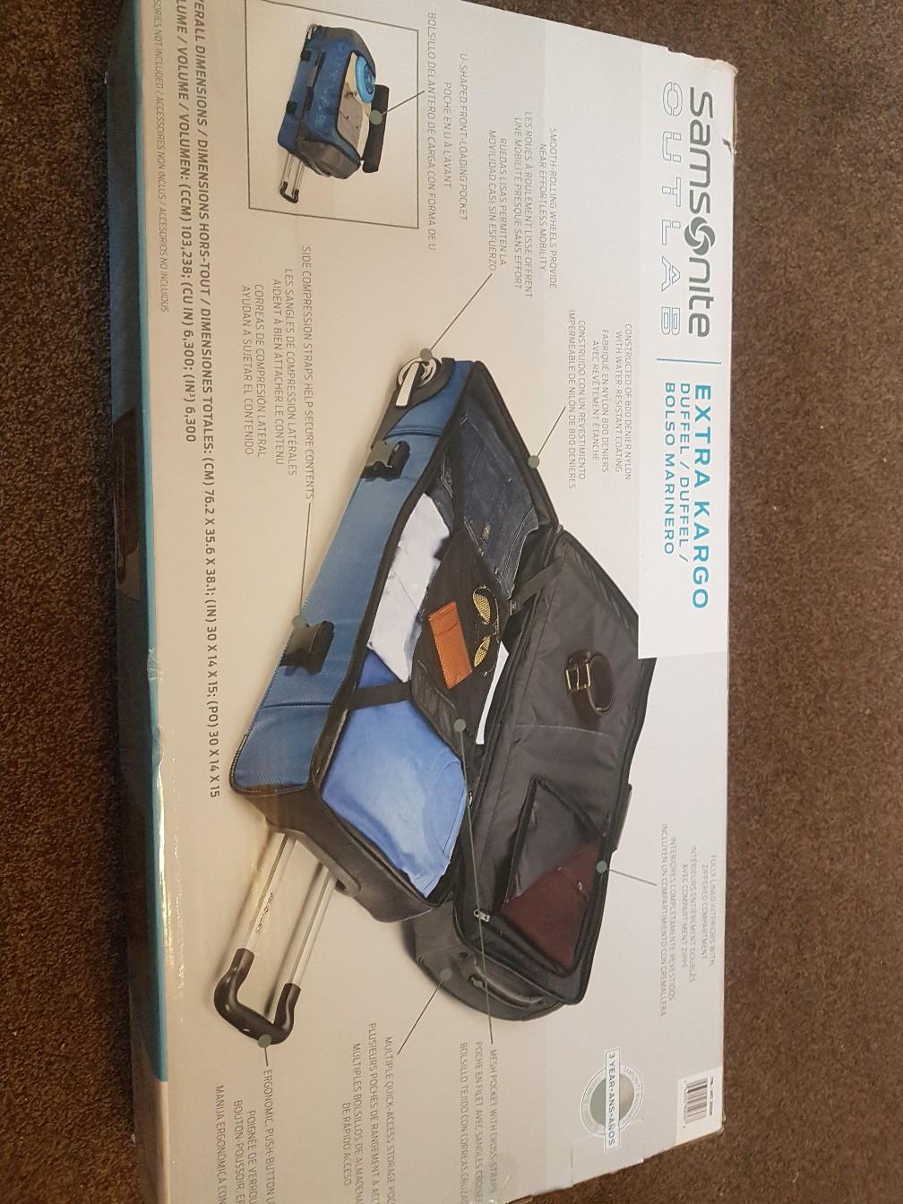 Samsonite outlab extra kargo duffel bag in Three Rivers for 25.00 for sale Shpock