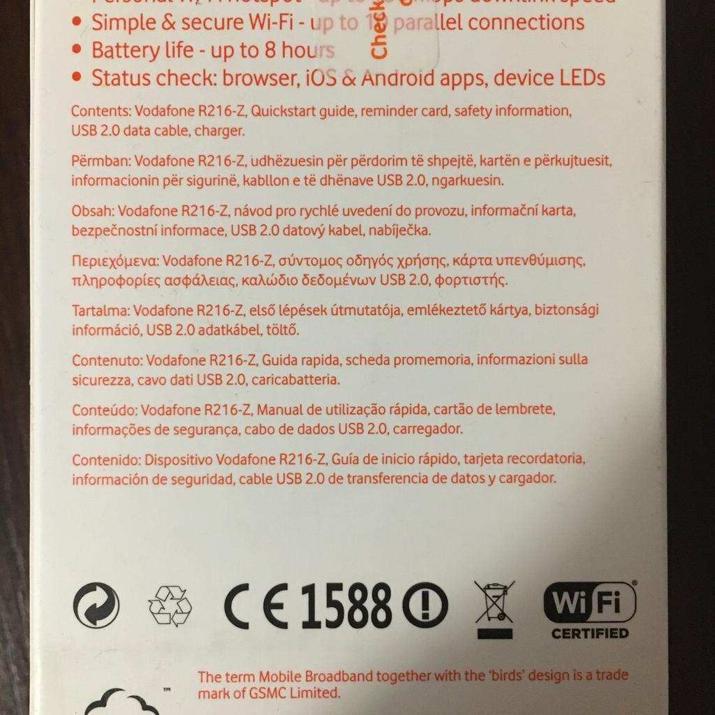 VODAFONE Modem Router Wi-Fi portatile 4g in 20095 Cusano Milanino für € ...