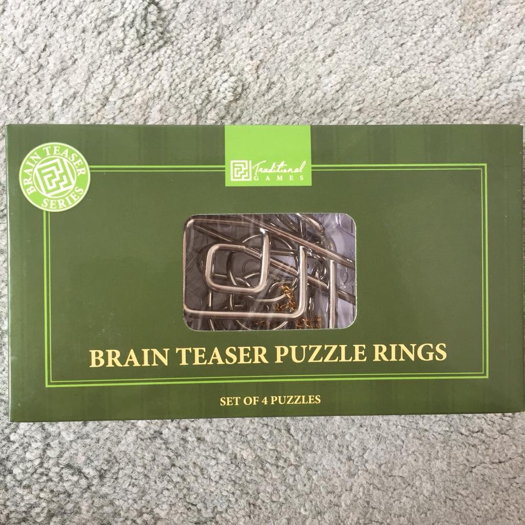 Set of 4 brain teaser puzzles
brand new with instructions
Collection only