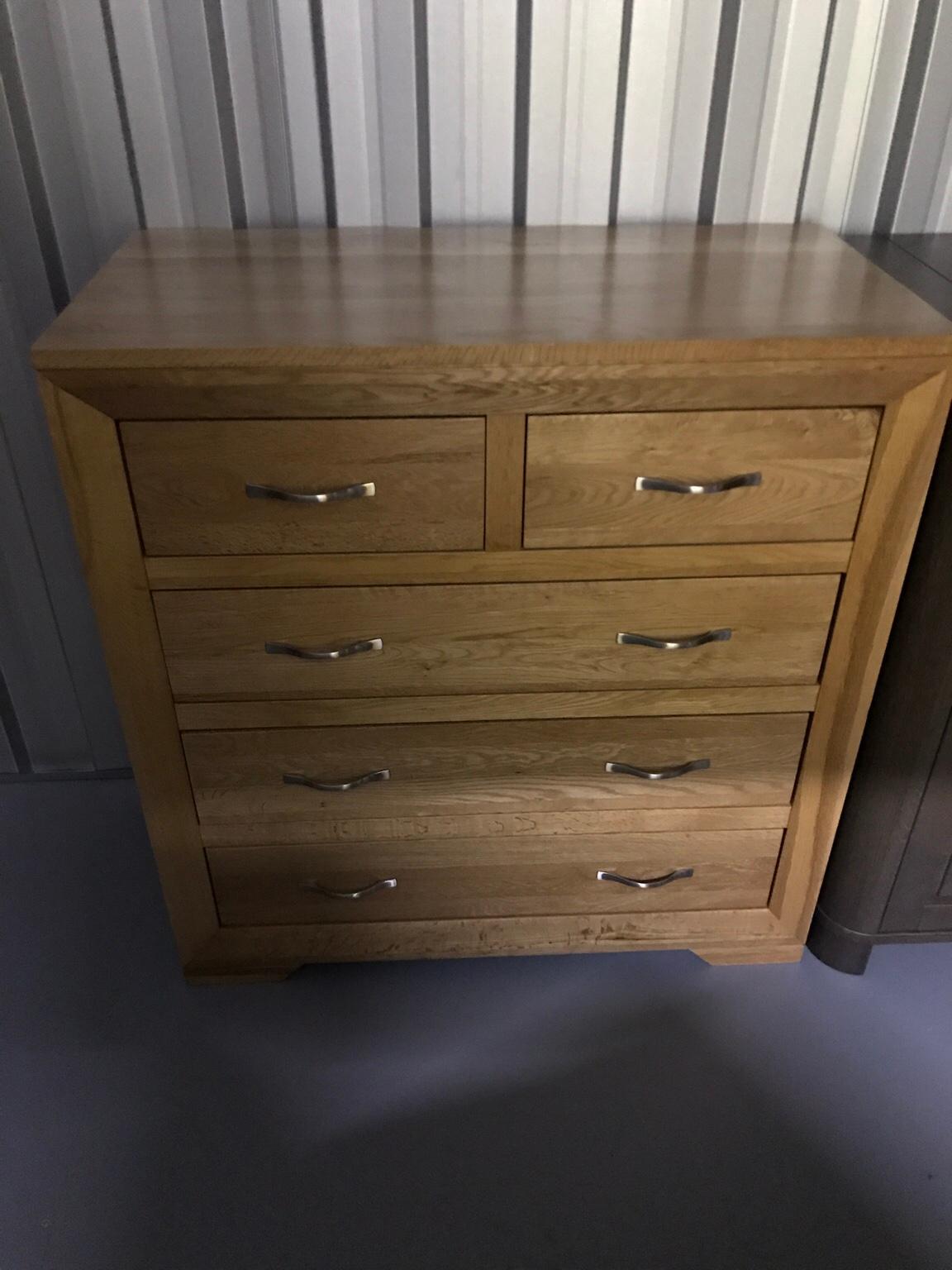 Chest of Drawers Oak Furniture Land BEVEL in Oldham for £190.00 for