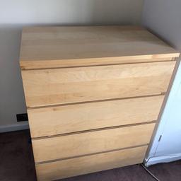 Malm chest of 4 drawers. In good condition.
