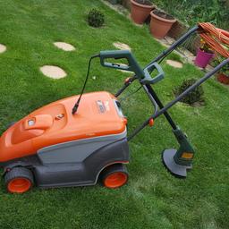 For sale Flymo electric mower and trimmer used one season,in good working order.