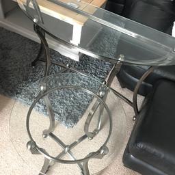 Set of two glass tables in great condition as you can see from pictures, items originally from furniture village.