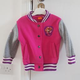 Paw patrol Sky light jacket. Pink purple and grey size 18-24 month