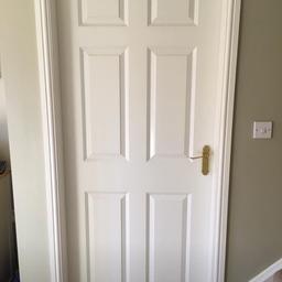 I have 4 of these doors, I will be selling them with the handles and hinges. They are in great condition will just be ready for a coat of gloss 👍

The size of the doors are

(H)1981mm (W)838mm
