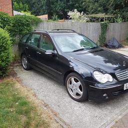 up for sale or swap
mercedes c200 estate
2.1 diesal
auto
strong engine gearbox
resent service
amg alloys 
165k.
starts drives very well only selling ass need a van so.open to swap px 
lll