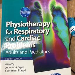 Physiotherapy for Respiratory and Cardiac Problems, adults and paediatrics, fourth edition by Jennifer A Pryor and S Ammani Prasad.

Invaluable for my physiorherapy degree.
Only has one sentence highlighted in the whole book, like New apart from that! This book is going for £48 on Amazon new.