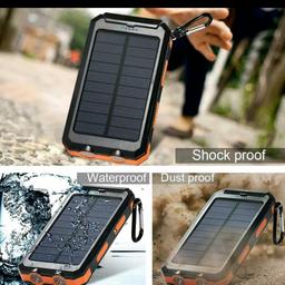 Super waterproof and dustproof
Strong shockproof and drop resistance
With dual USB, Led and Power indicator
High Capacity: 100000 mAh solar charger with Fast Charging Technology
1. With Fast Charging Technology, deliver the fastest charge
- Charge itself rapidly
- Charge your devices rapidly
2. Widely Compatible
All kinds of tablet, ipad, ipod, cell phones, PSP, GPS Units, Digital Camera, Bluetooth Speaker and many other eletronic devices.

Price is Negotiable

(Post & Collection)