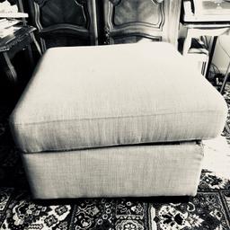 Cream foot stool with storage space . Good condition.