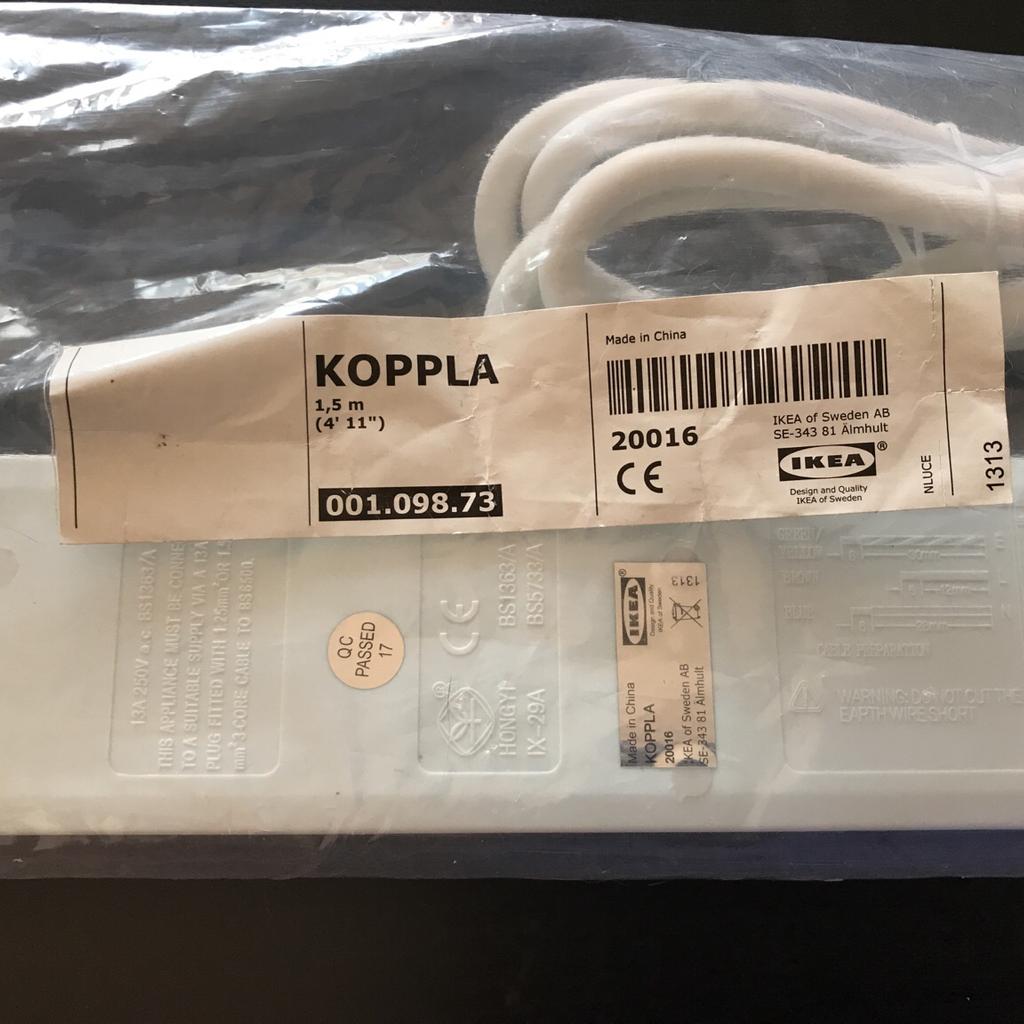 IKEA 6Way Electrical Extension Lead 1.5m in B90 Solihull for £3.50 for