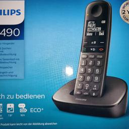 Verkaufe ein Original verpacktes Philips XL490 Telefon. 
Neuwert: 40€
Festpreis