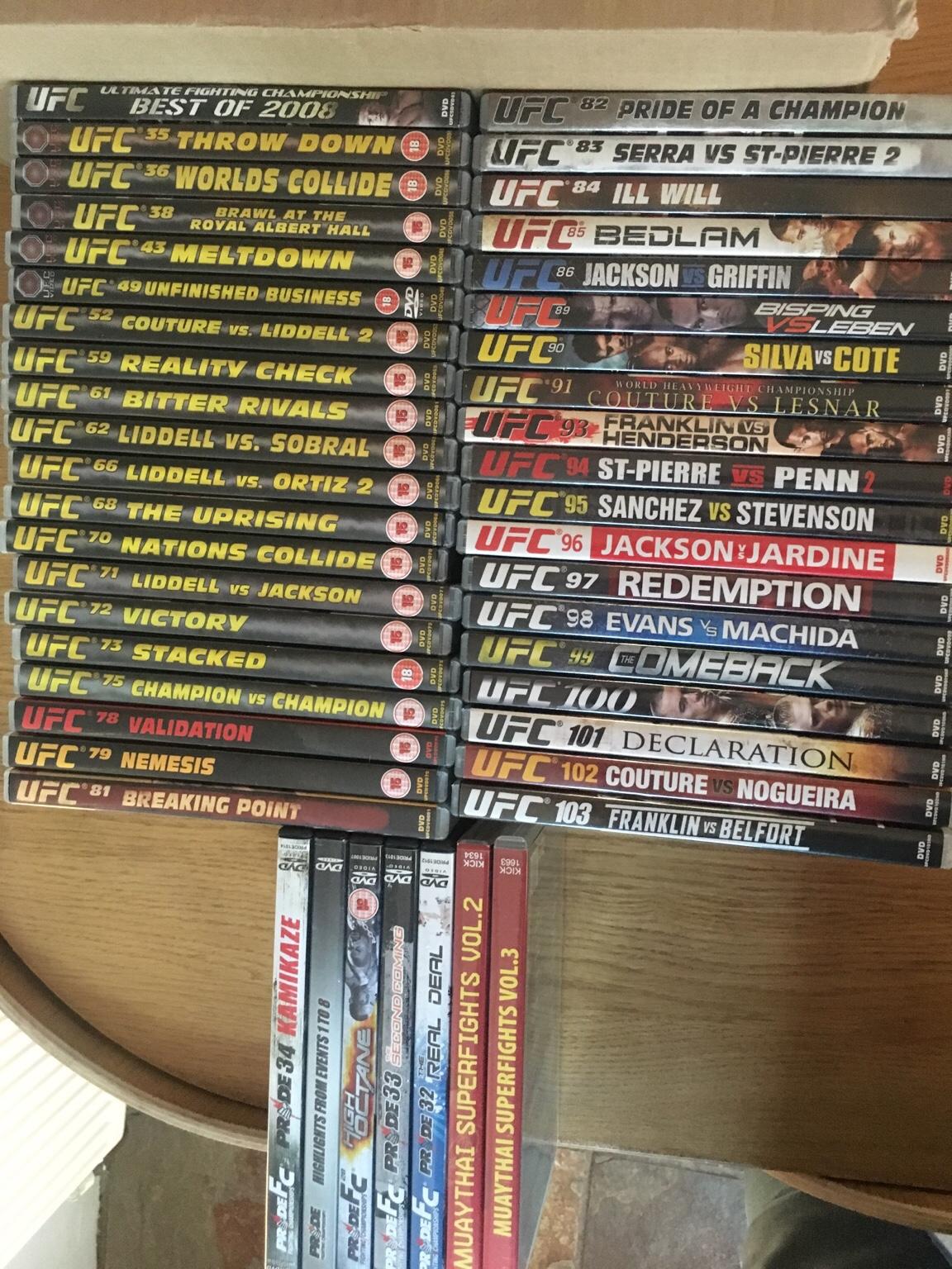 29 UFC dvds in Coventry for £20.00 for sale | Shpock