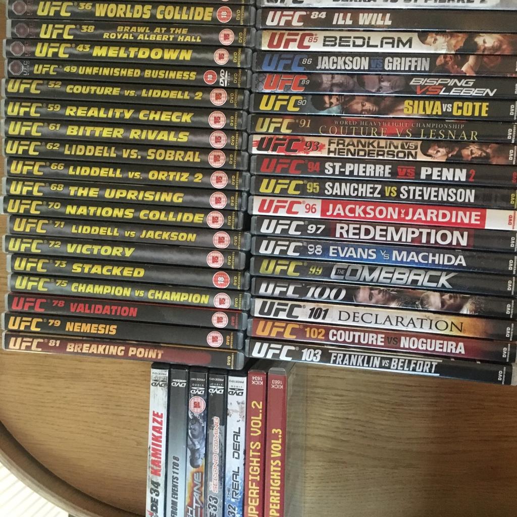 29 UFC dvds in Coventry for £20.00 for sale | Shpock