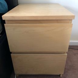 Set of 2 Malm chest of 2 drawers. In good conditions.