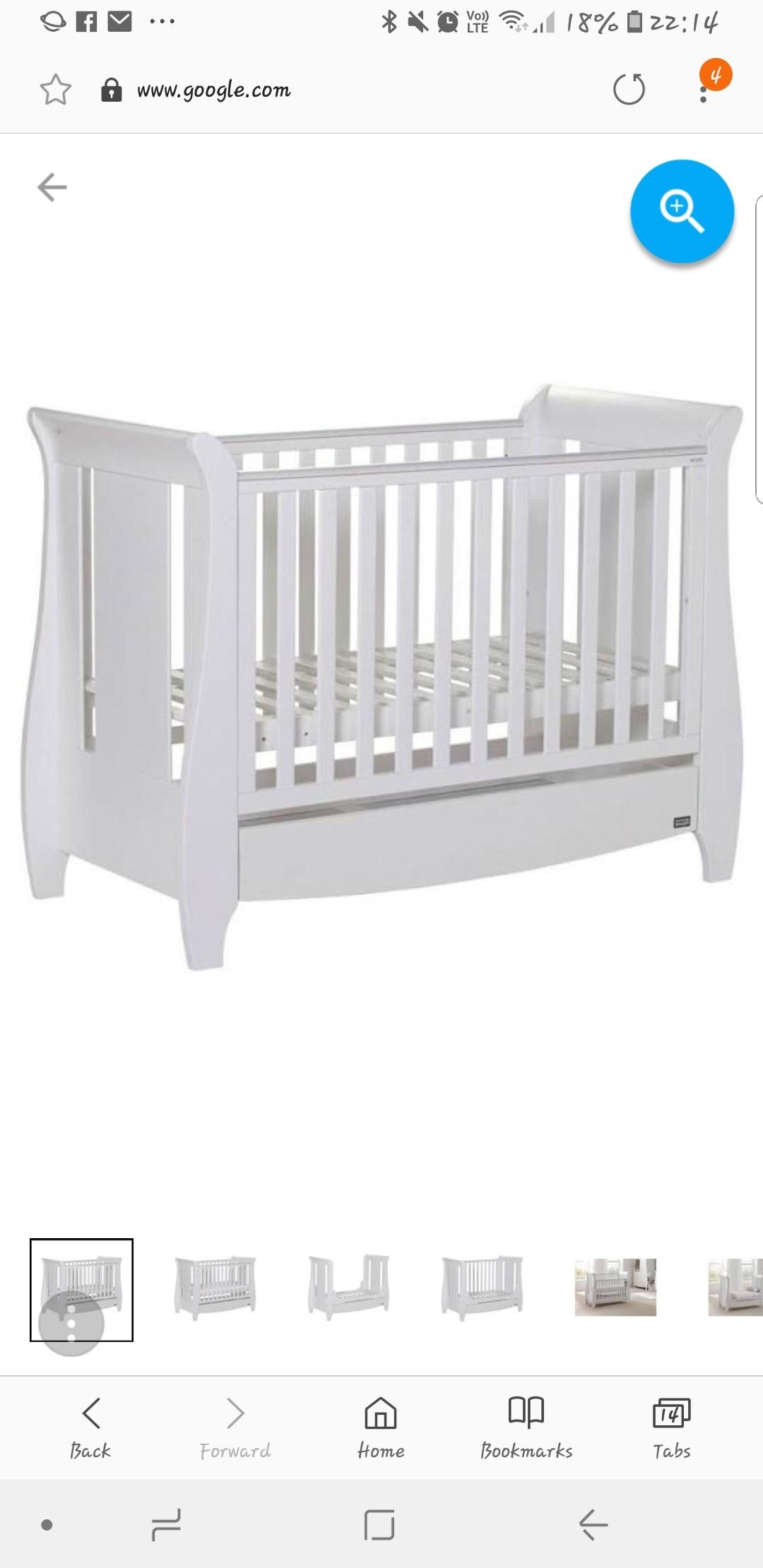 White Cot bed for sale in IG1 London für 120,00 £ zum Verkauf Shpock DE