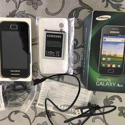 Samsung galaxy ace android smart phone in excellent working order few minor wear marks as seen in photos. Unlocked, open to any network. Can be posted worldwide.