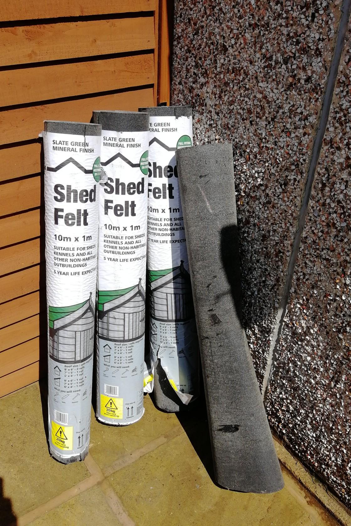 B&Q Shed Roofing Felt In FY3 Bispham For £10.00 For Sale | Shpock