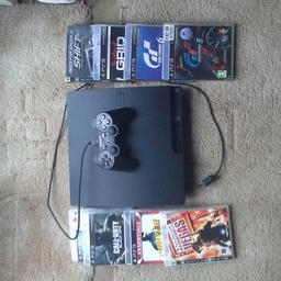 Slimline console with 8 games in excellent condition