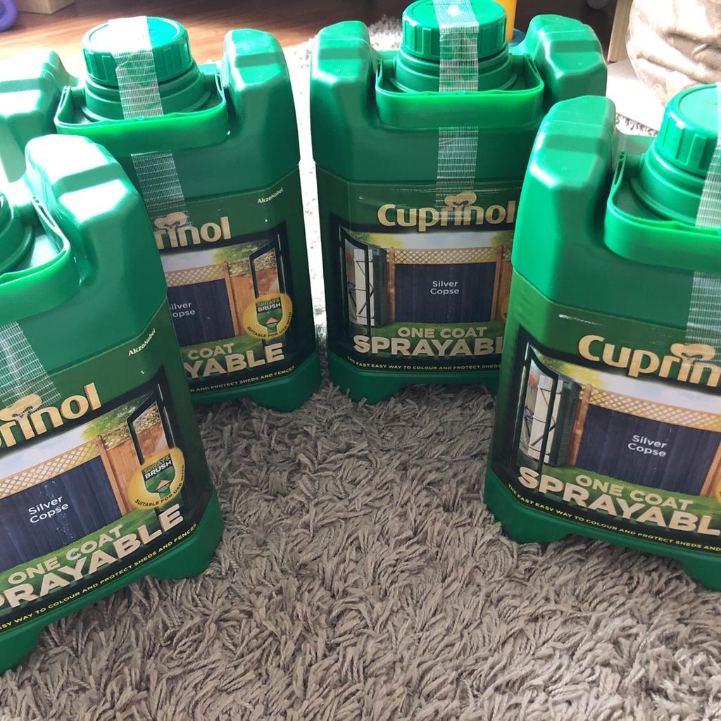 Cuprinol sprayable Silver Corpse fence paint in B30 Birmingham for £38.