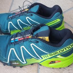Scarpe Salomon Speedcross 3, colore verde, numero 42 e 2/3, ottime per corsa e trekking, usate poco, ottimo stato, prezzo trattabile
