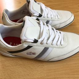 Lacoste trainers size 6 white. Check out all my trainers/boots extremely good bargains for someone mostly size 6 with the odd size 7 all either new and unworn or really good condition.