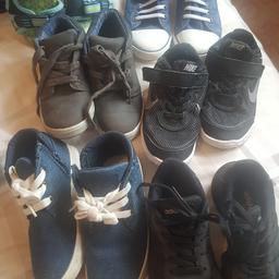Boys trainers sandals hi tops ect all size 12 sandals size 11. Some worn once  one pair not worn.