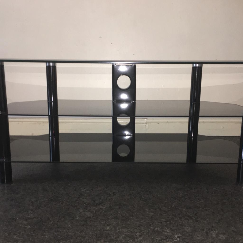 TV Stand/Unit/Table GLASS Black in B13 Birmingham for £12.50 for sale