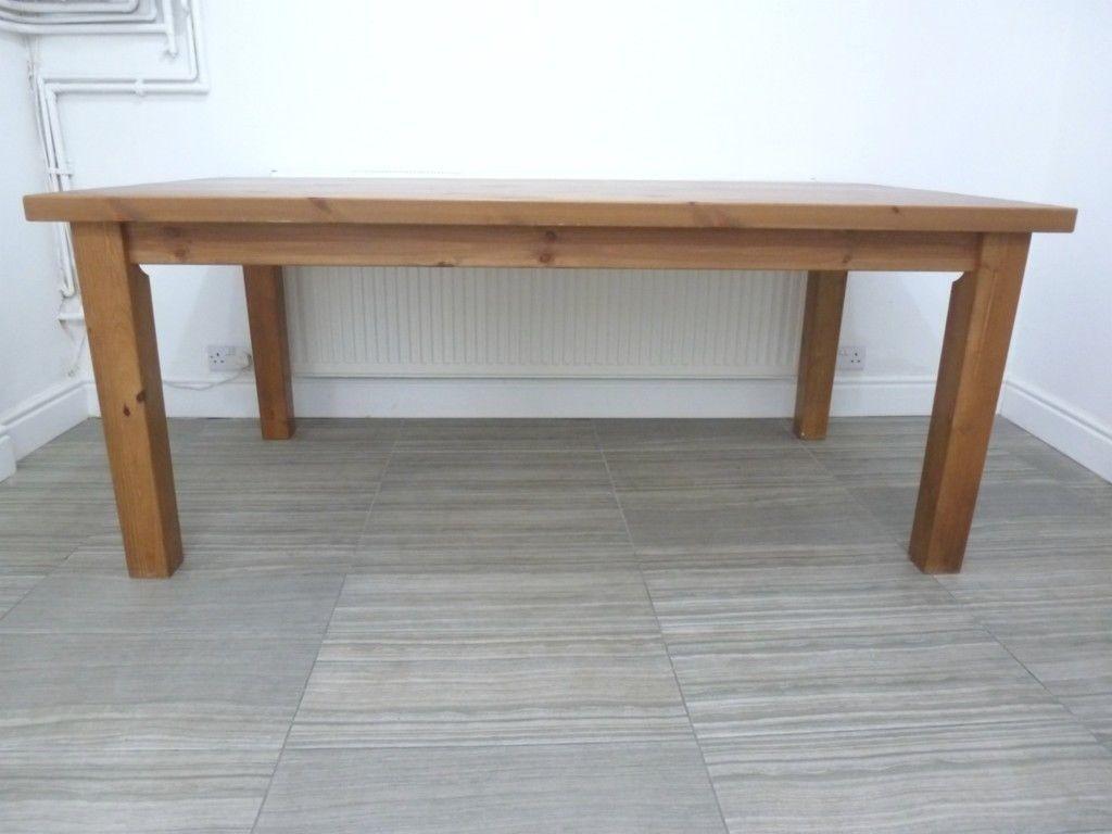 IKEA FORSBY SOLID PINE WOODEN DINING TABLE In E5 London For 100 00 For   5b618e285de87f4a63b99149