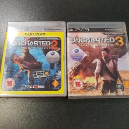Ps3 games uncharted 2&3 in good condition