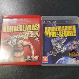 Ps3 games borderlands game of year edition and borderlands the pre sequel in good condition