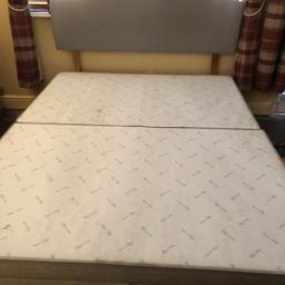 Double bed base with storage and head board in good condition with just a few scuff marks