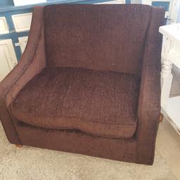DFS Brown armchair oversized very good condition.