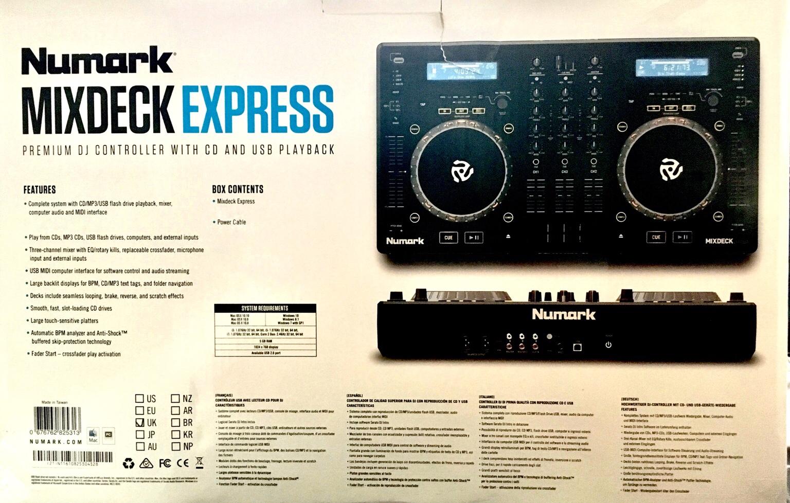 Numark MixDeck Express DJ Controller in SW19 London Borough of Merton