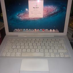 Apple MacBook model A1181 
2.13 ghz dual core 2gb ram 120gb HDD Mac pax 10.7 lion with charger and good battery