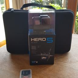 Verkaufen eine neuwertige GoPro Hero 5 Black Edition Kamera + Zubehör und 32 GB SanDisk Extreme Speicherkarte. Die Kamera wurde von meinem Sohn letztes Jahr neu für einen Urlaub gekauft und danach kaum mehr genutzt. Zum rumstehen zu schade, daher wird sie jetzt verkauft.