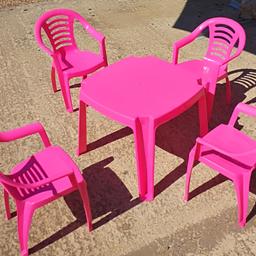 4 x Kids Chairs and a Table -very little use and in very good condition, would say suitable for upto 4yrs of age.
Collect from New Whittington close to Brearley Avenue.
Could arrange to deliver subject to distance - for cost of petrol if not local.