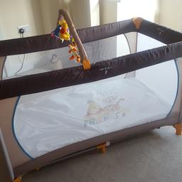 This Travel Cot has been used a handfull of times.
Smoke and Pet Free Home.
Great condition!!
Comes with an additional matress