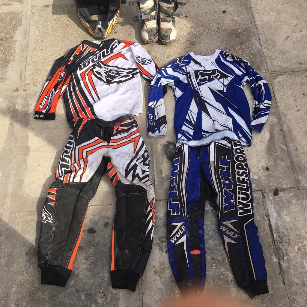 Used youth hot sale motocross gear