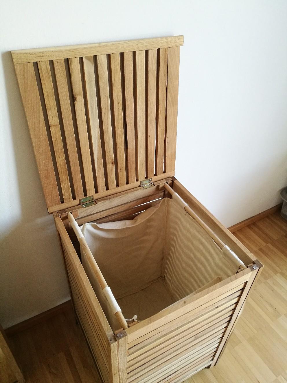 Wäschebox Wäschekorb Holz Groß ikea Molger in 6850 Dornbirn für 20,00