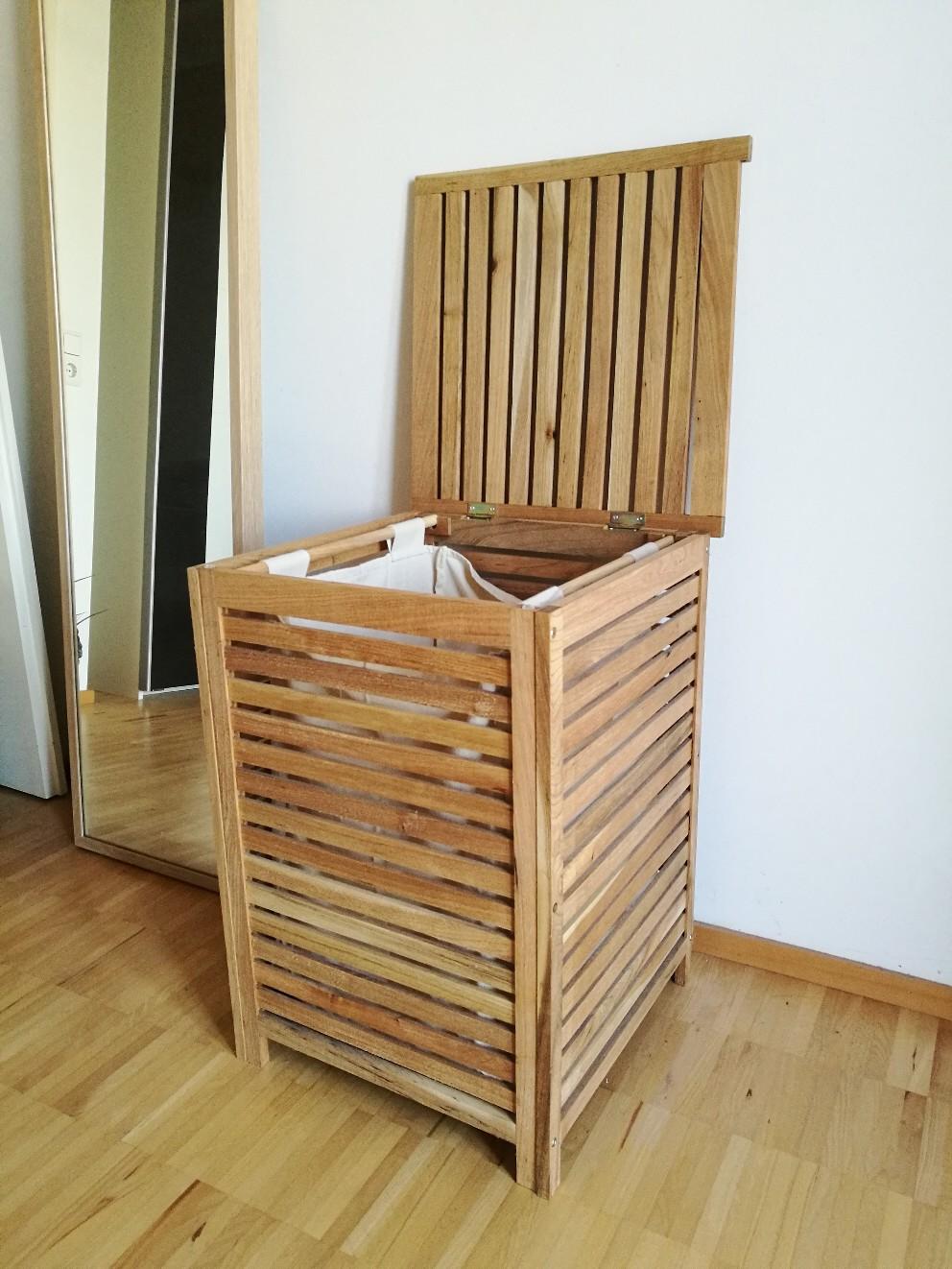 Wäschebox Wäschekorb Holz Groß ikea Molger in 6850 Dornbirn für 20,00