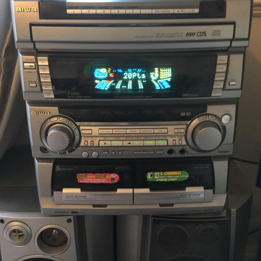 Aiwa 5 cd changer with double cassette player in PO9 Havant for £20.00 ...