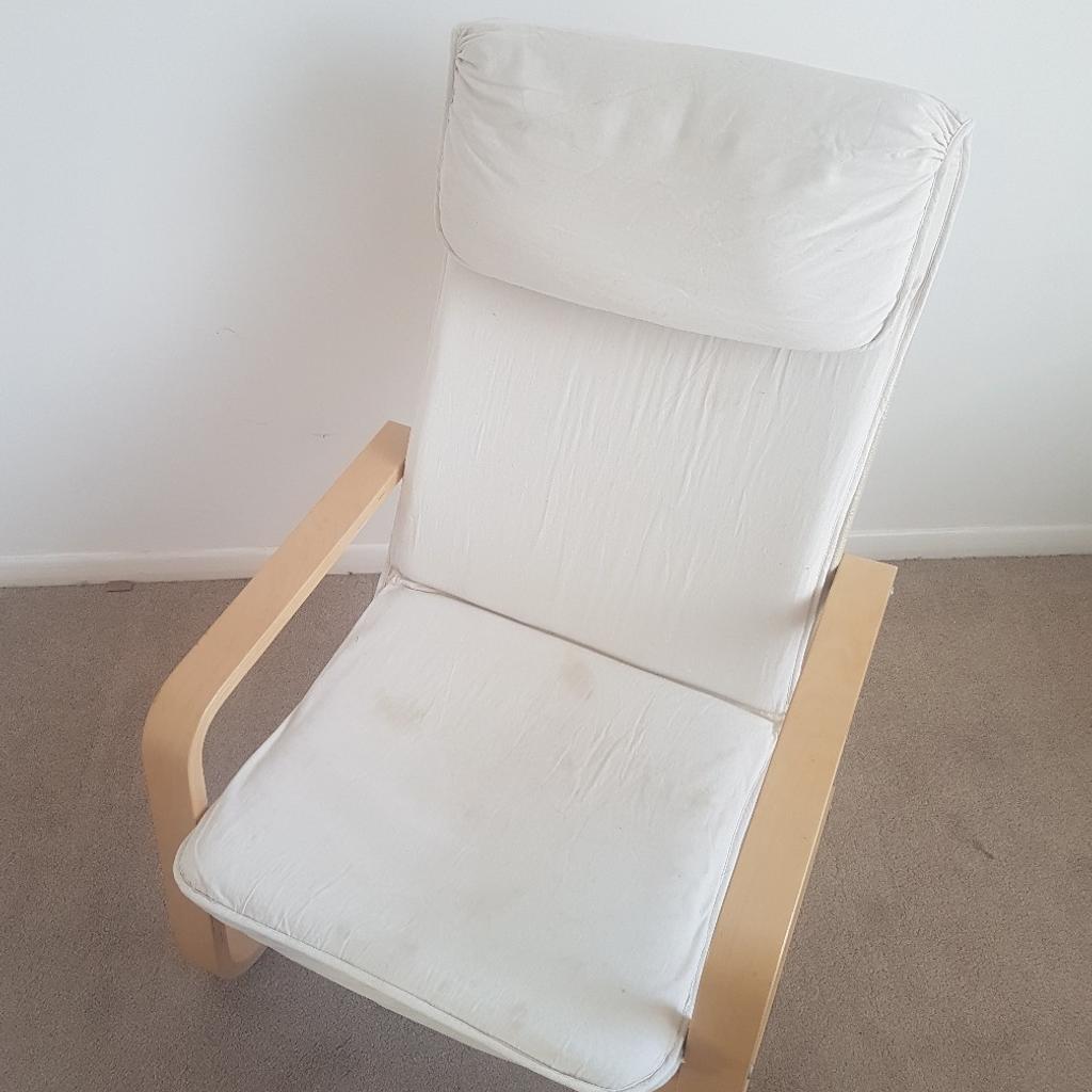 Ikea Poang Chair Beach/White cover £10 in LE3 Blaby für 10,00 £ zum