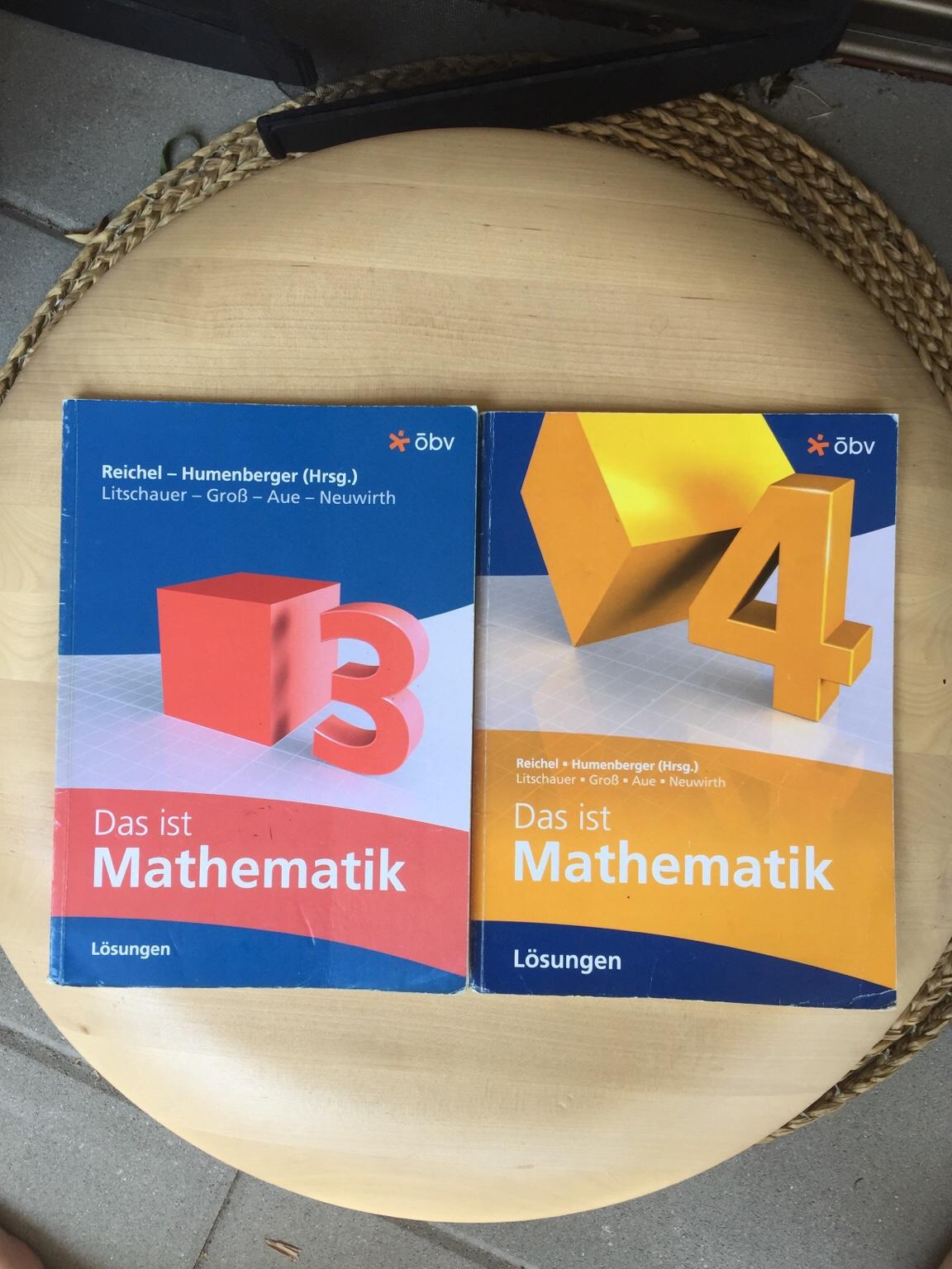 Lösungshefte "Das ist Mathematik" 3&4 in 1050 KG Margarethen für € 1,00